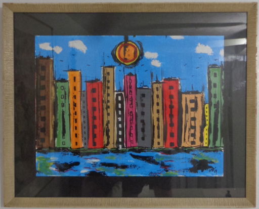 Original Hand Painted Abstract New York Painting Signed Feb 07 2018 Royal Treasures Warehouse Llc In Fl