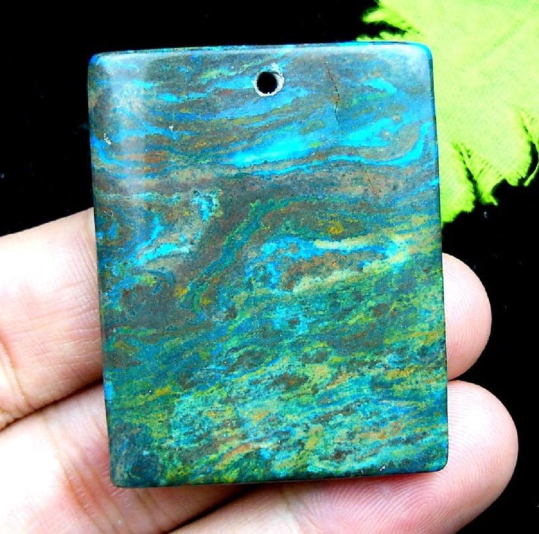 Natural Tree Grain Stone Pendant: Natural Tree Grain Stone Pendant: Size:54x37x7mm- Weight:18.1 gms
