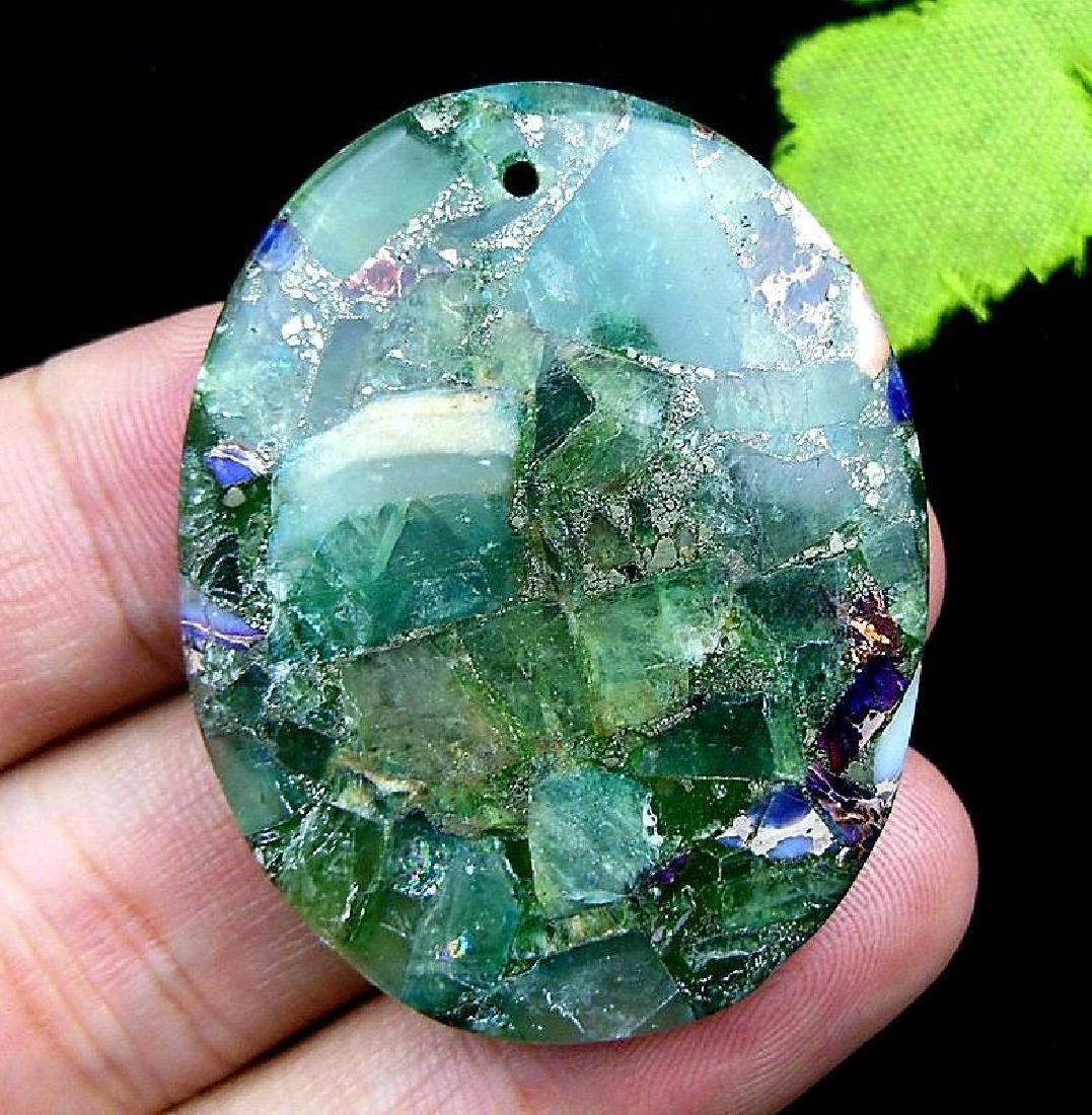 Natural Green Fluorite Pendant (1 of 1)