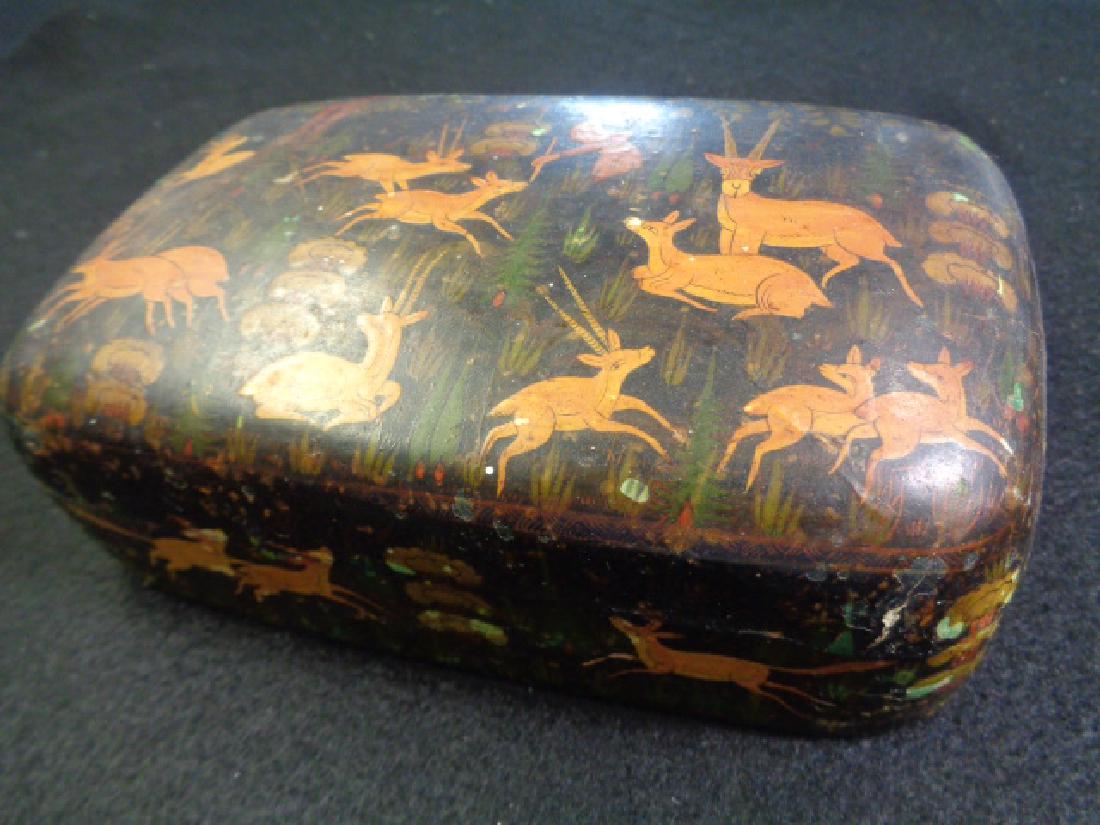 Antique Hand Painted Treasure Box Hand Signed (1 of 4)