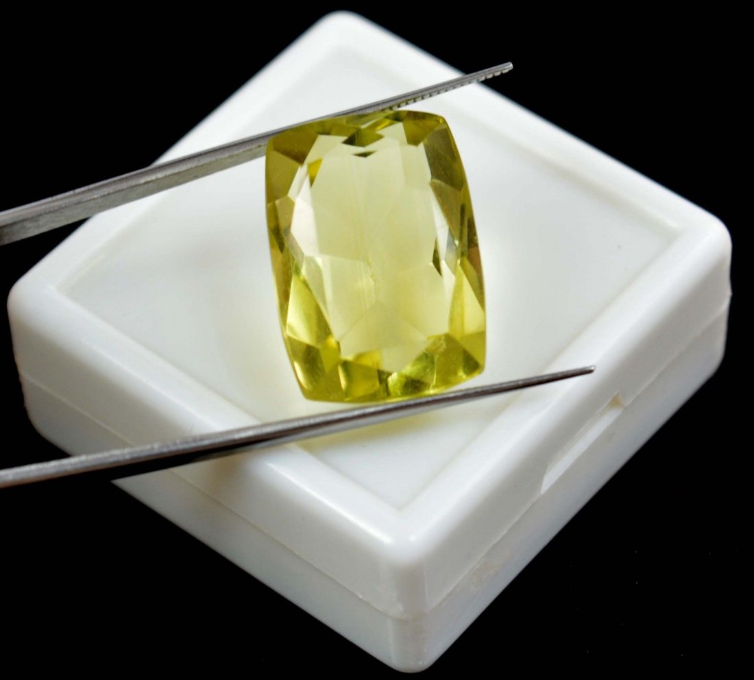 29.55 Ct IGL Certified Cushion Cut Brazilian Lemon Topa: 29.55 Ct IGL Certified Cushion Cut Brazilian Lemon Topaz
