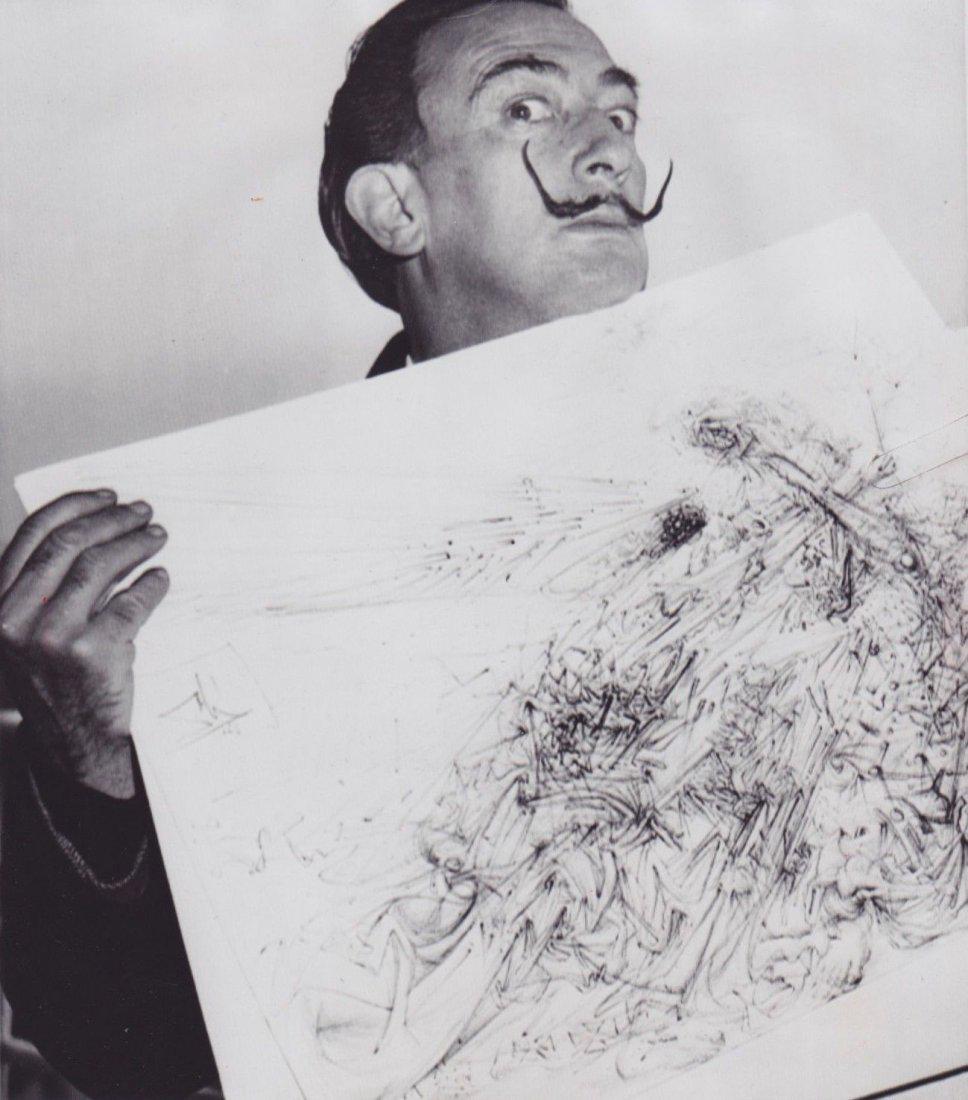 Rare Self Portrait Black & White Dali Paris (1 of 1)