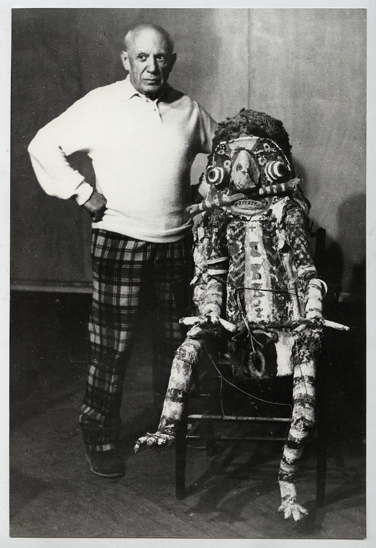 Large Black & White Matte  Pablo Picasso Photo - Spain (1 of 2)