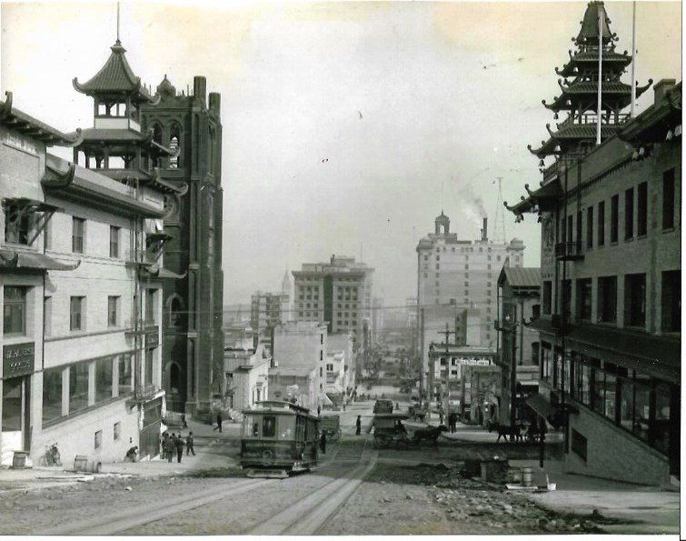 Circa 1910 Chinatown in San Francisco - Photo (1 of 2)