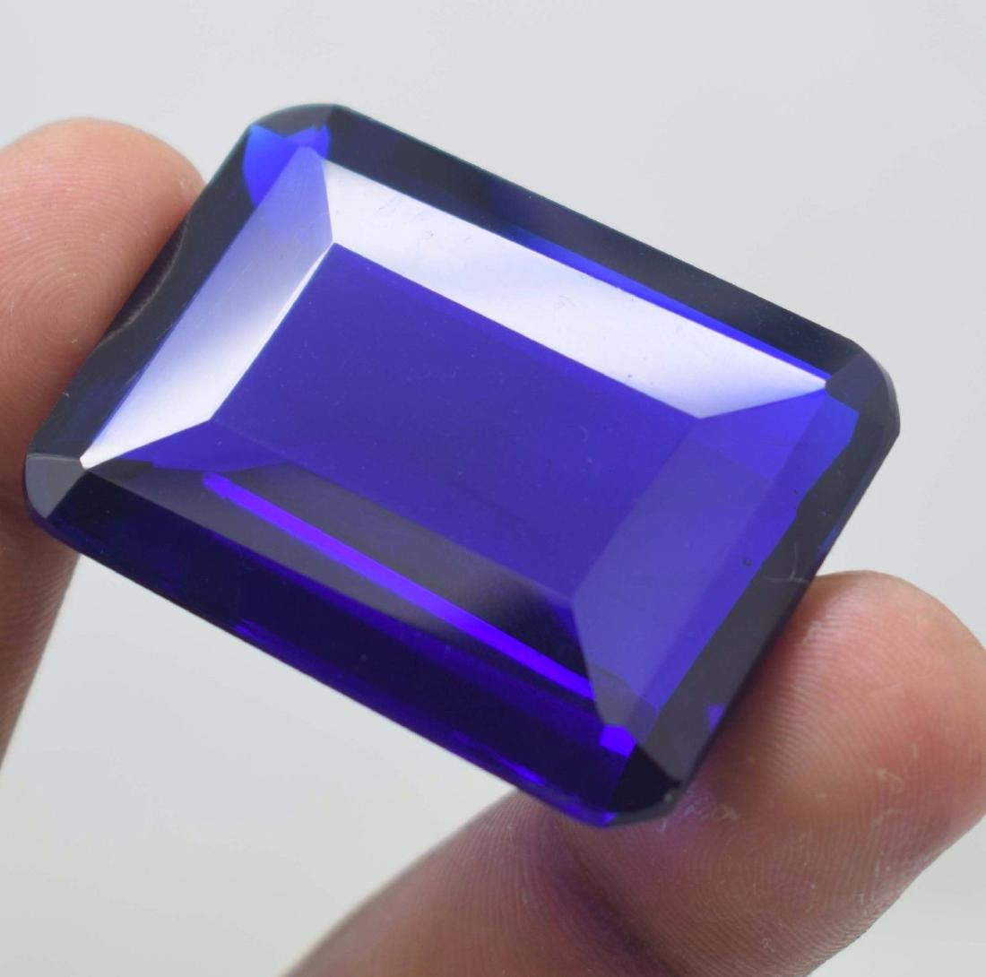 136.70 CT Emerald Shape Blue Topaz Gems (1 of 2)