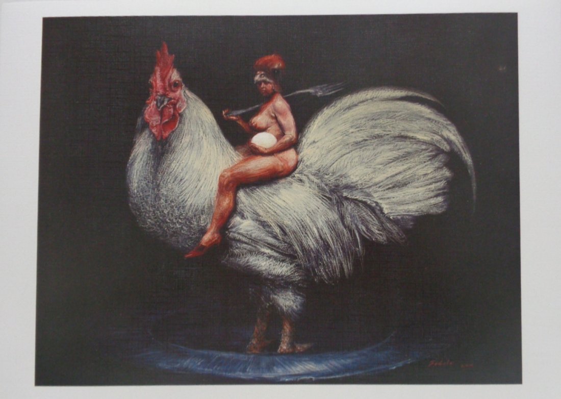 Roberto Ravelo (Gallo Blanco) Lithograph Thick (1 of 2)