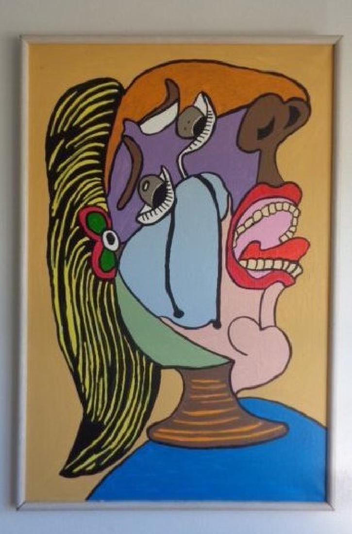 Large Contemporary Art - Picasso-"Red Lips".Contemporar (1 of 4)