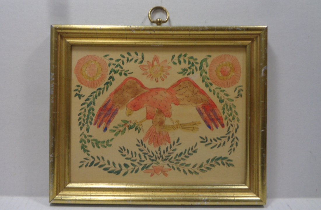 Old American Eagle Drawing ink Colored USA Colonies (1 of 4)