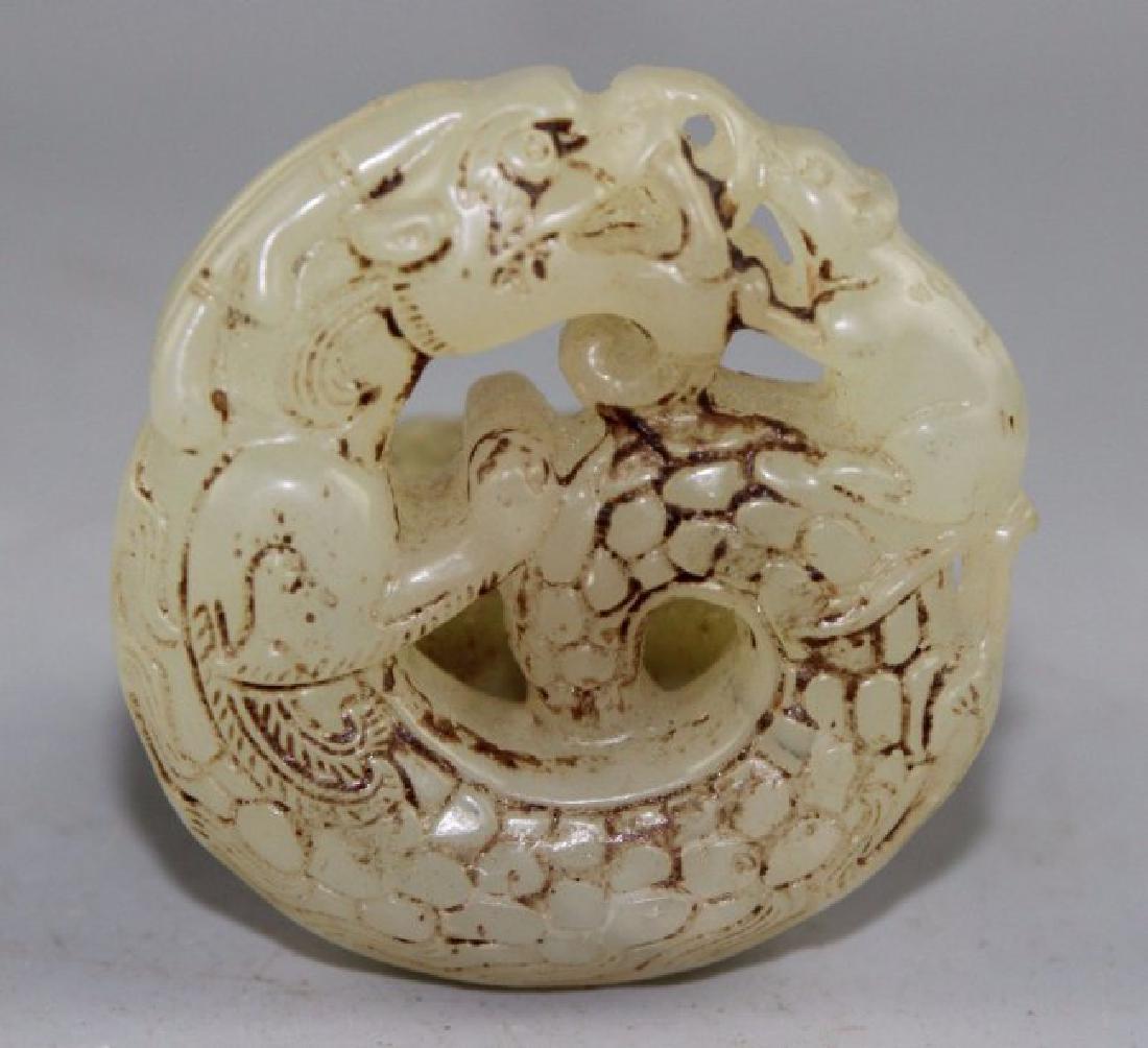 Old Jade carving pendant (1 of 3)