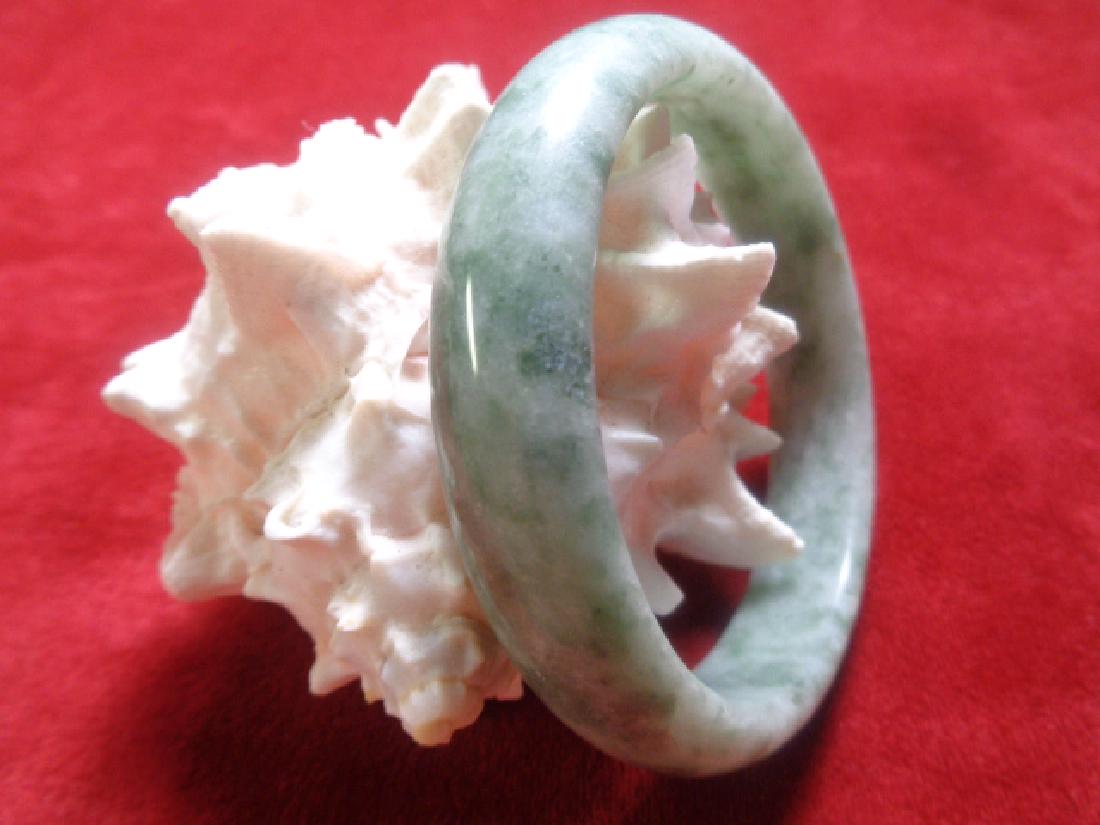Natural Pale Green translucent jade bangle (1 of 7)