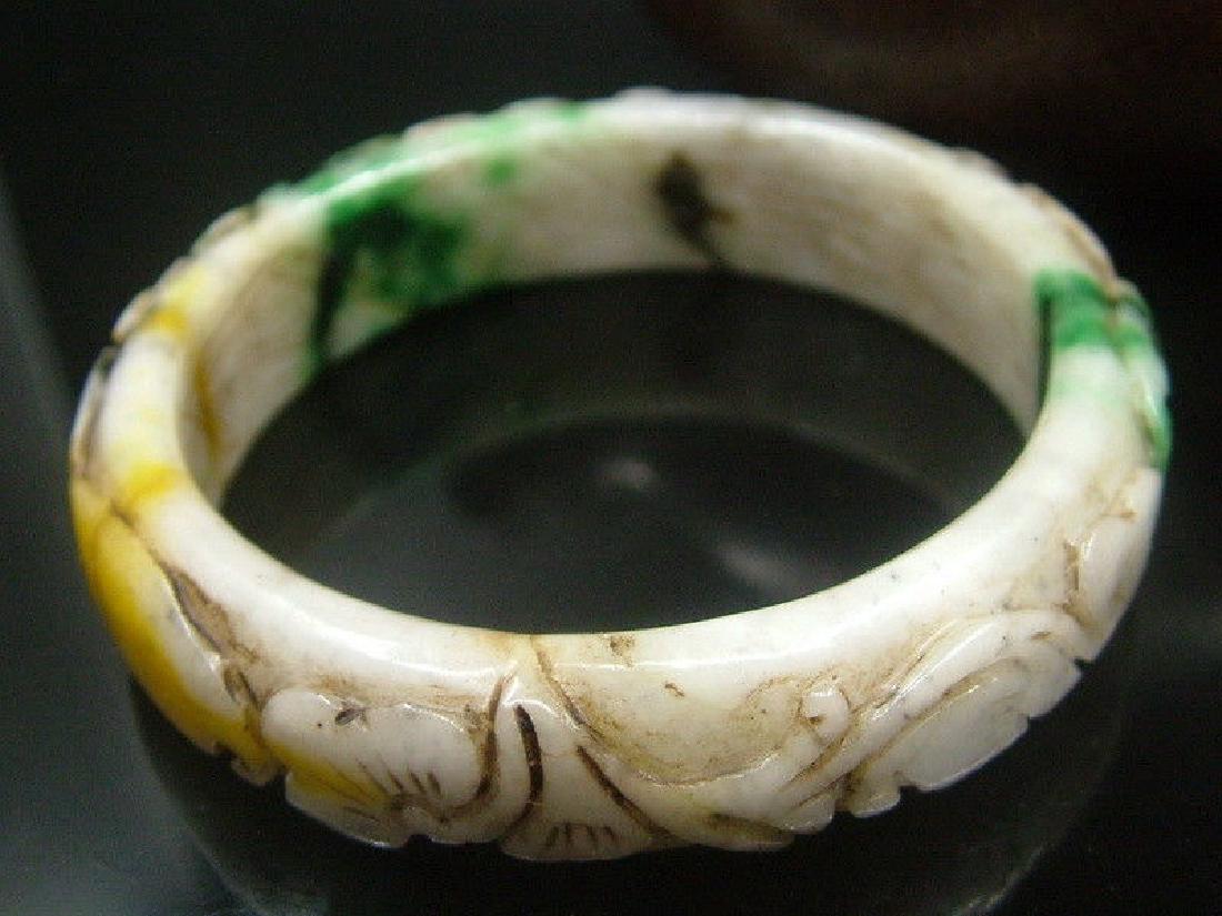 Ancient Hand Carved Nephrite Celadon Jade Bang (1 of 7)