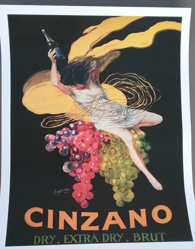 Cappiello, Leonetto  "Cinzano" Lithograph Print (1 of 1)