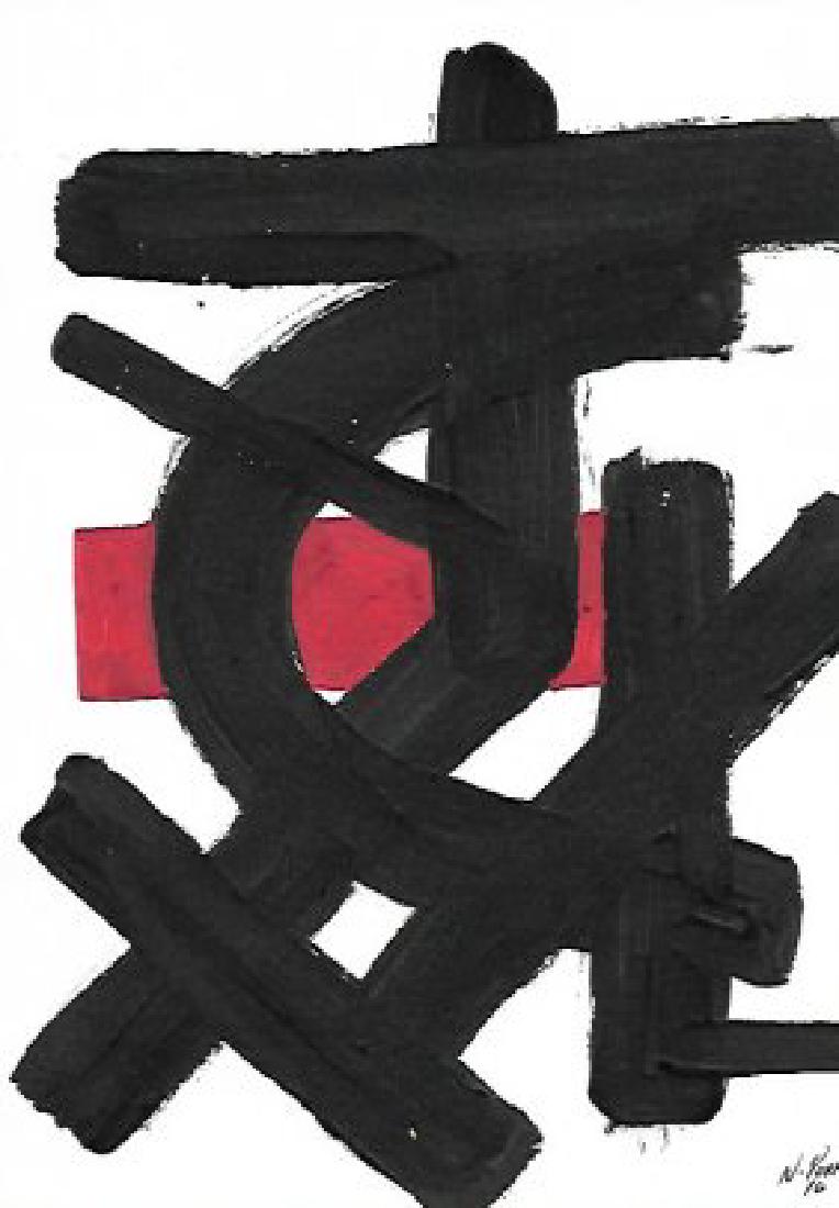 Original Abstract Geometric Expressionism Painting (1 of 2)