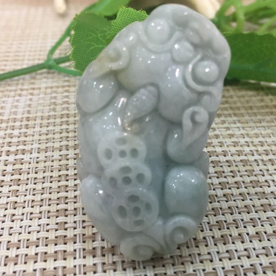 Certified  Jade jadeite pendant Dragon (1 of 4)