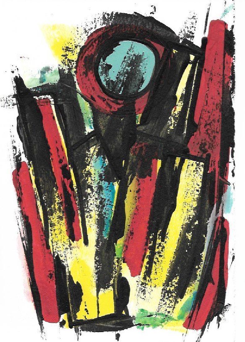 Original Abstract Geometric Expressionism Painting (1 of 2)