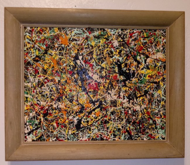 Jackson Pollock American Abstract Expressionist Canvas (1 of 5)
