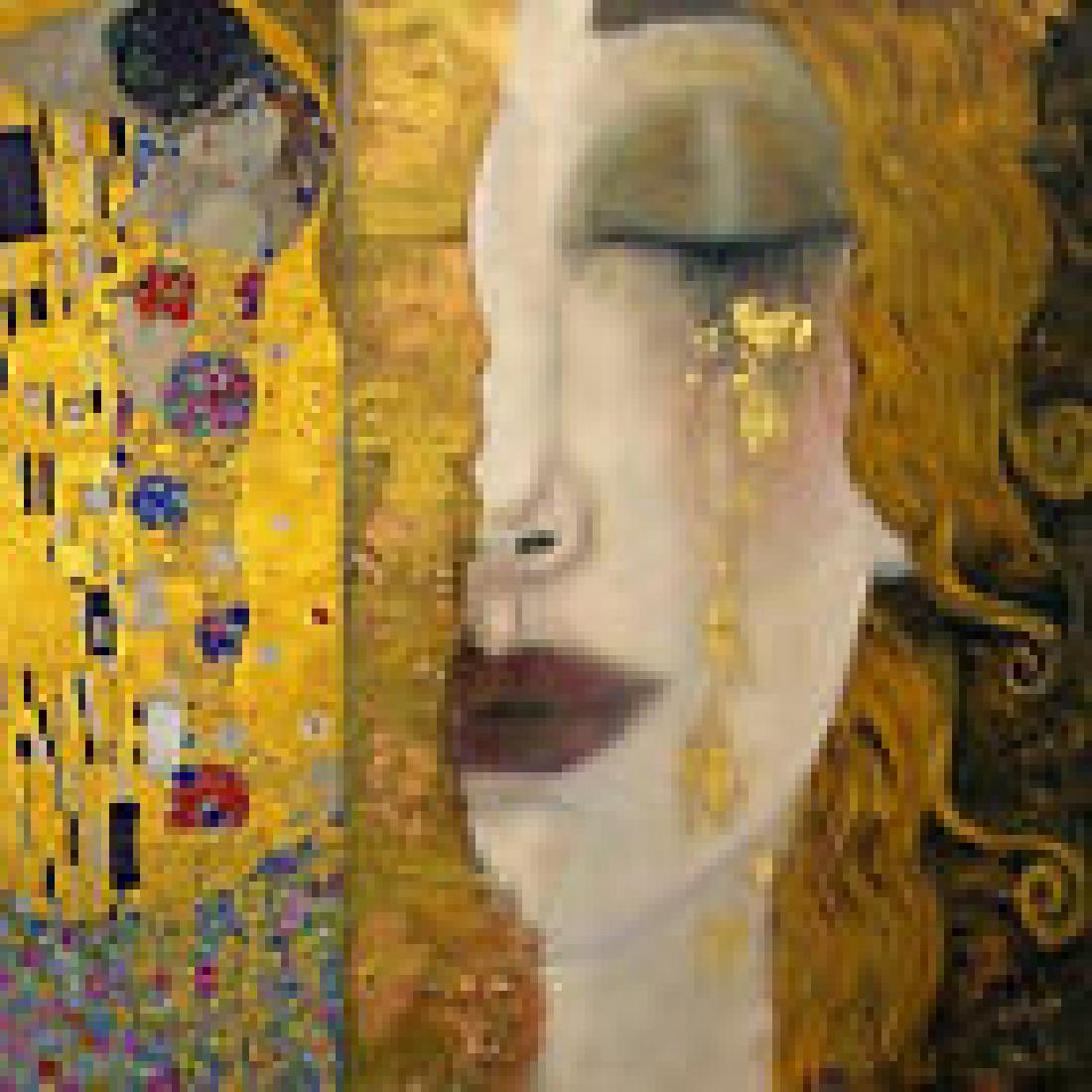 Gustav Klimt Giglee on Canvas: Gustav Klimt Giglee on Canvas HD Printed size:15 X 15