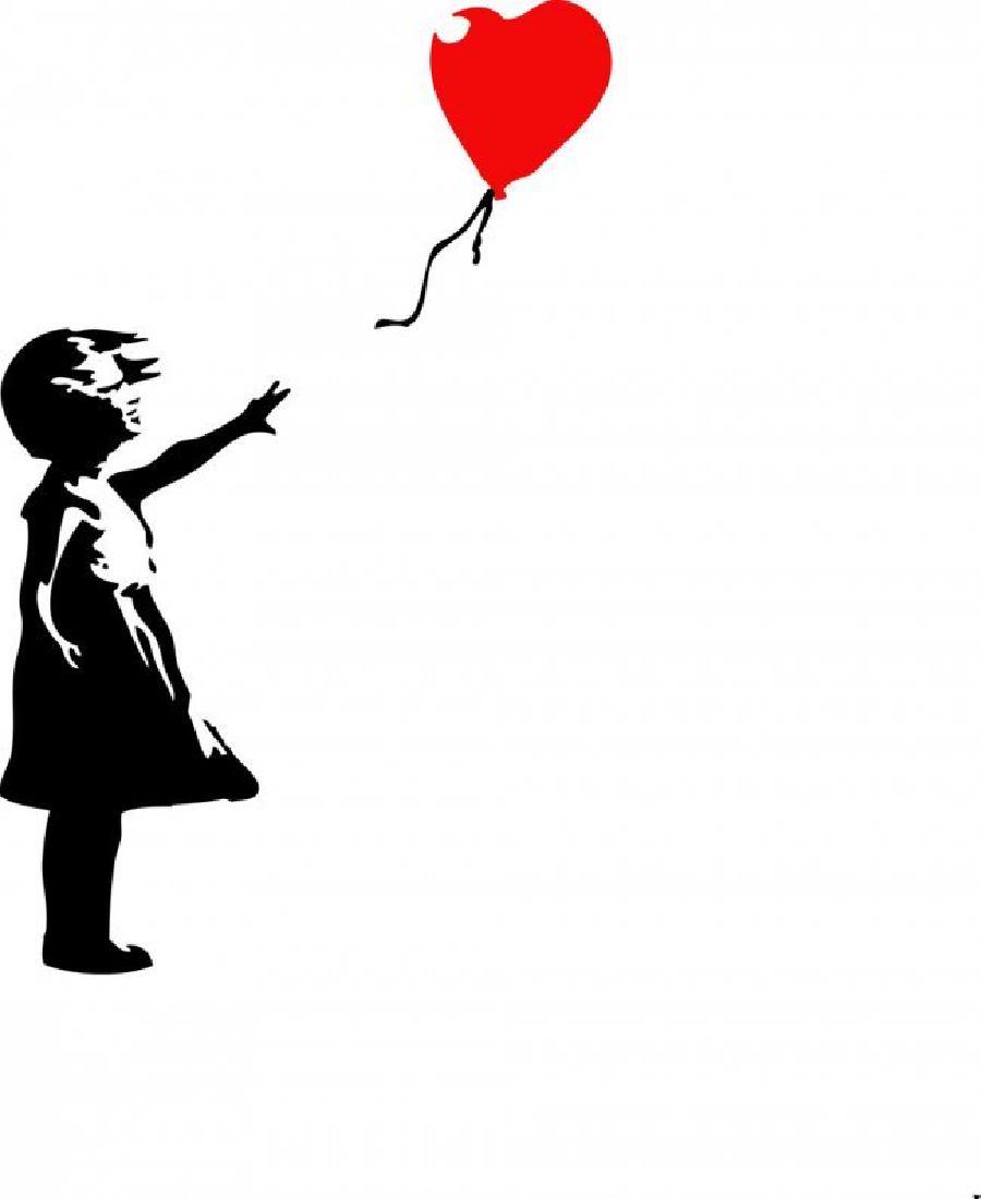 Bansky Red Ballon Girl Print (1 of 1)