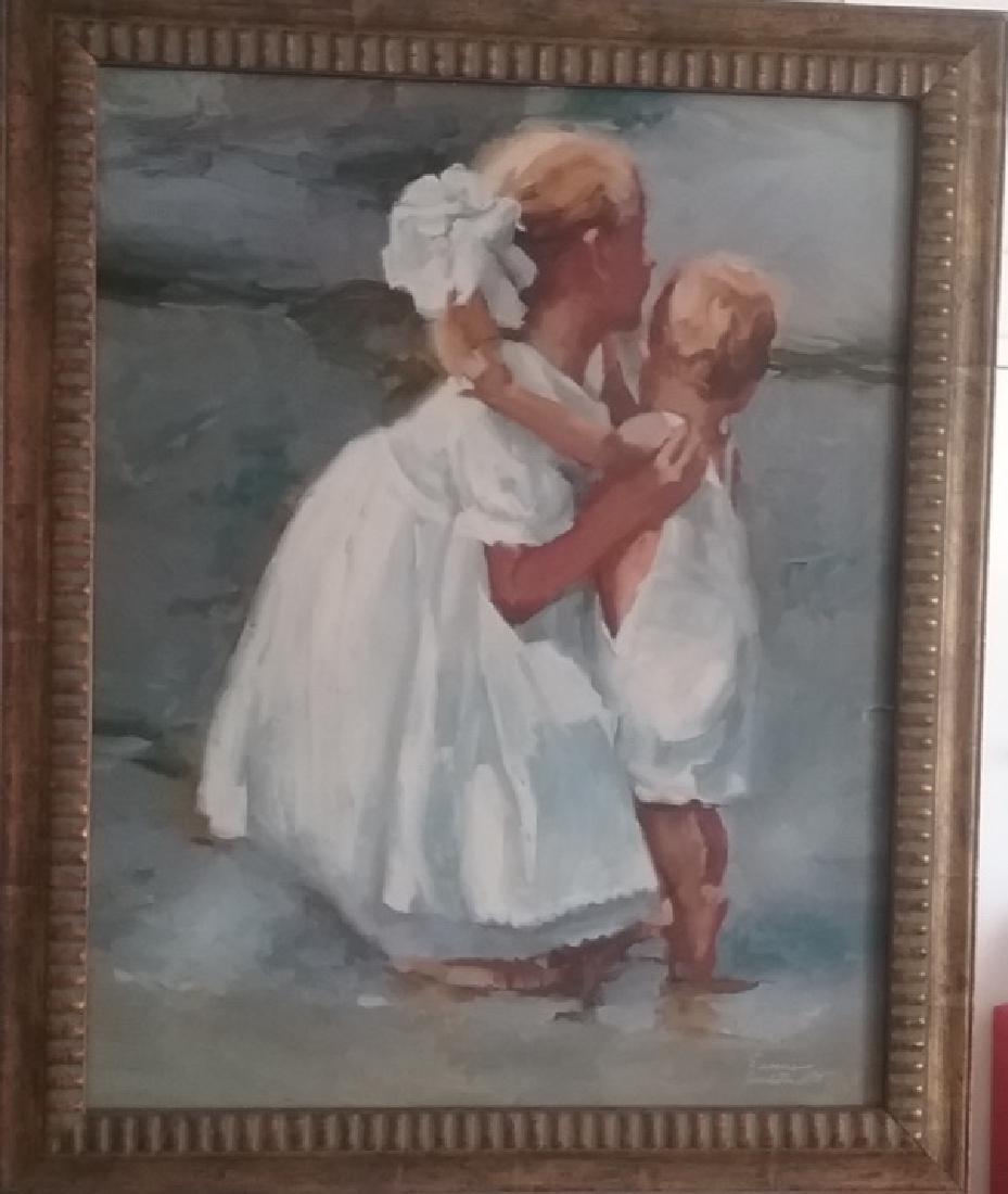 Painting on Board.  Signed Nancy Seamons (1 of 3)