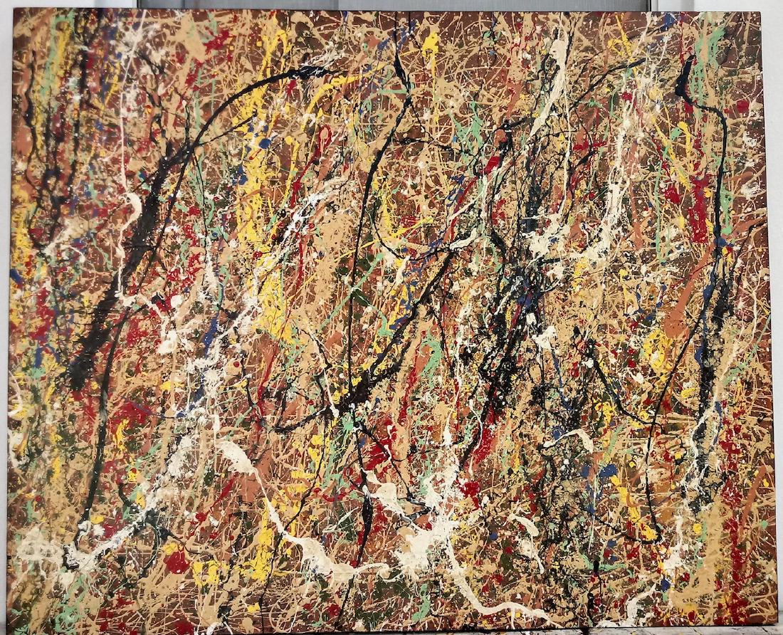 Jackson Pollock Style Abstract Expressionist American (1 of 6)