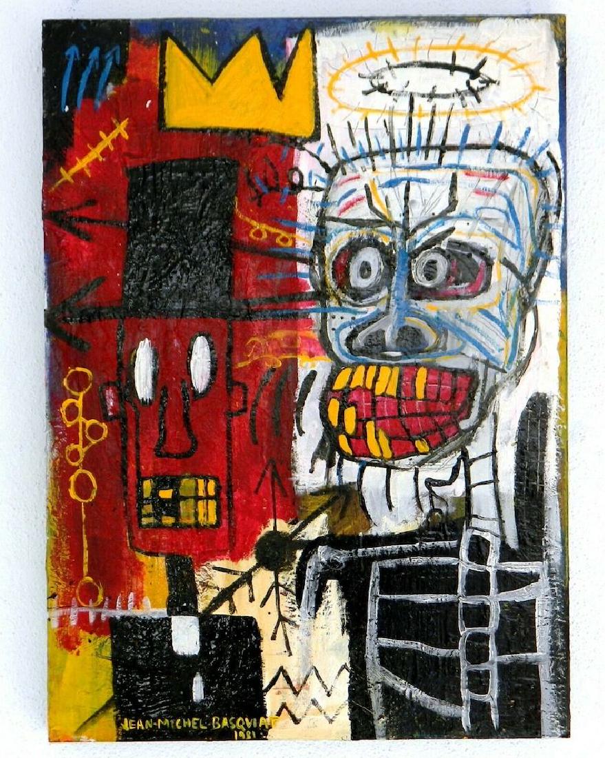 Mix Media King Jean-Michel Basquiat-  Print (1 of 1)