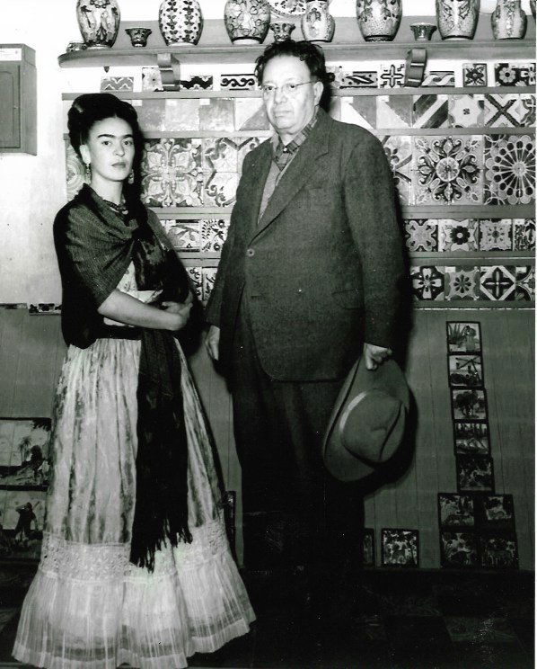 Black & White Frida Kahlo & Diego Rivera - Photo (1 of 1)