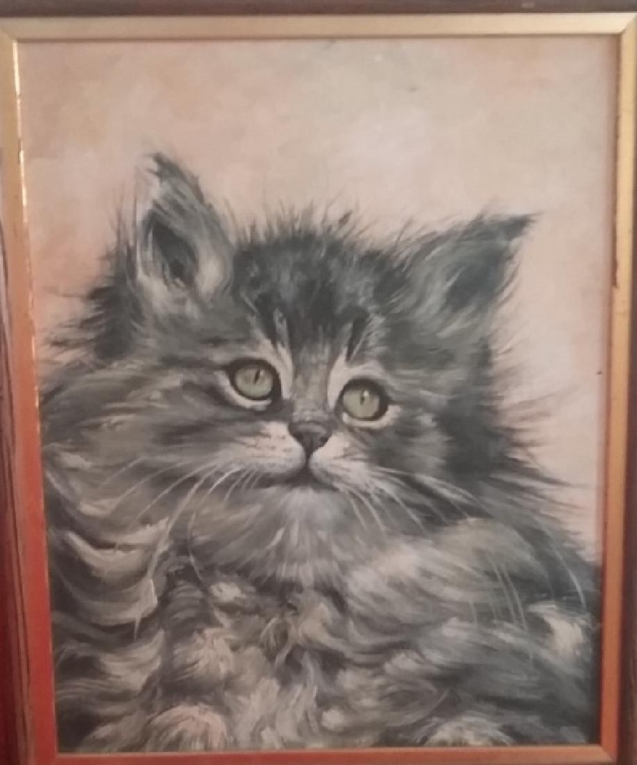 Original Painting on Board with Antique wood Frame (1 of 3)