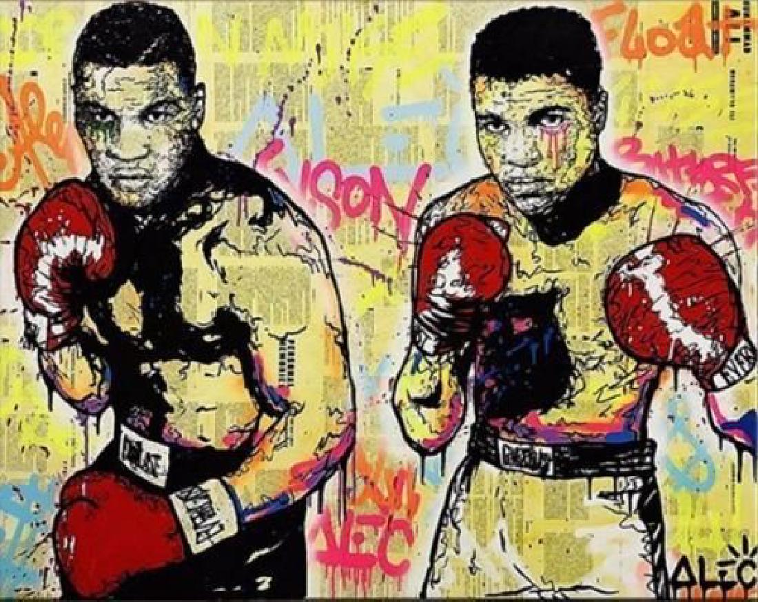 Ali Tyson Graffiti Art Boxers on Art Print: Ali Tyson Graffiti Art Boxers on Art Print Canvas. Approx size: 24 x 36