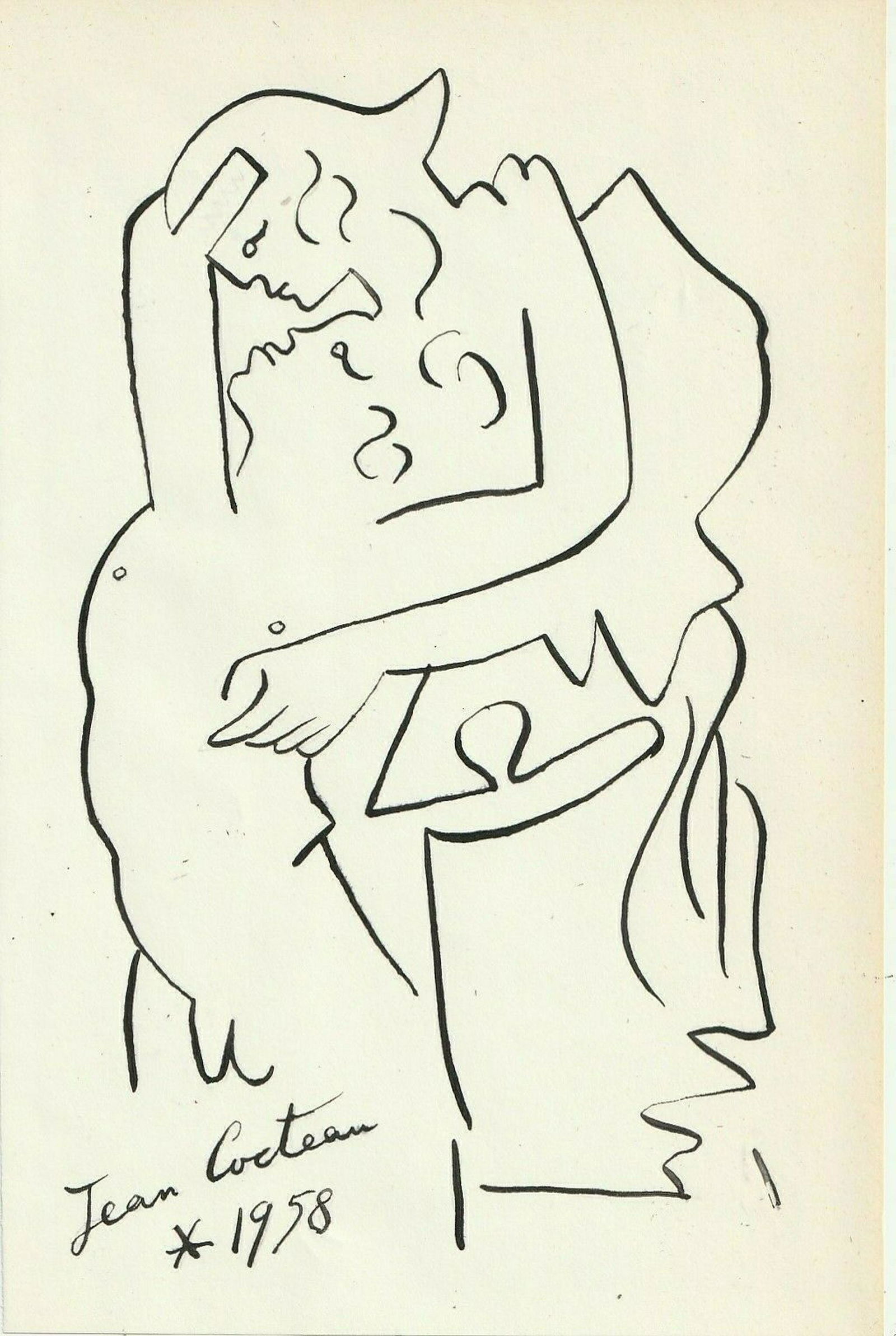 JEAN COCTEAU INK ON PAPER (1 of 1)