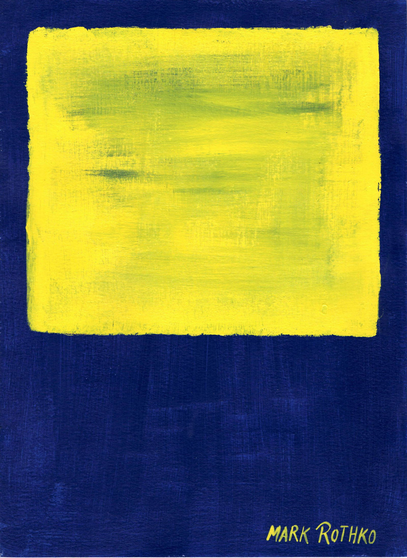 Mark Rothko Painting on Cardboard (1 of 2)