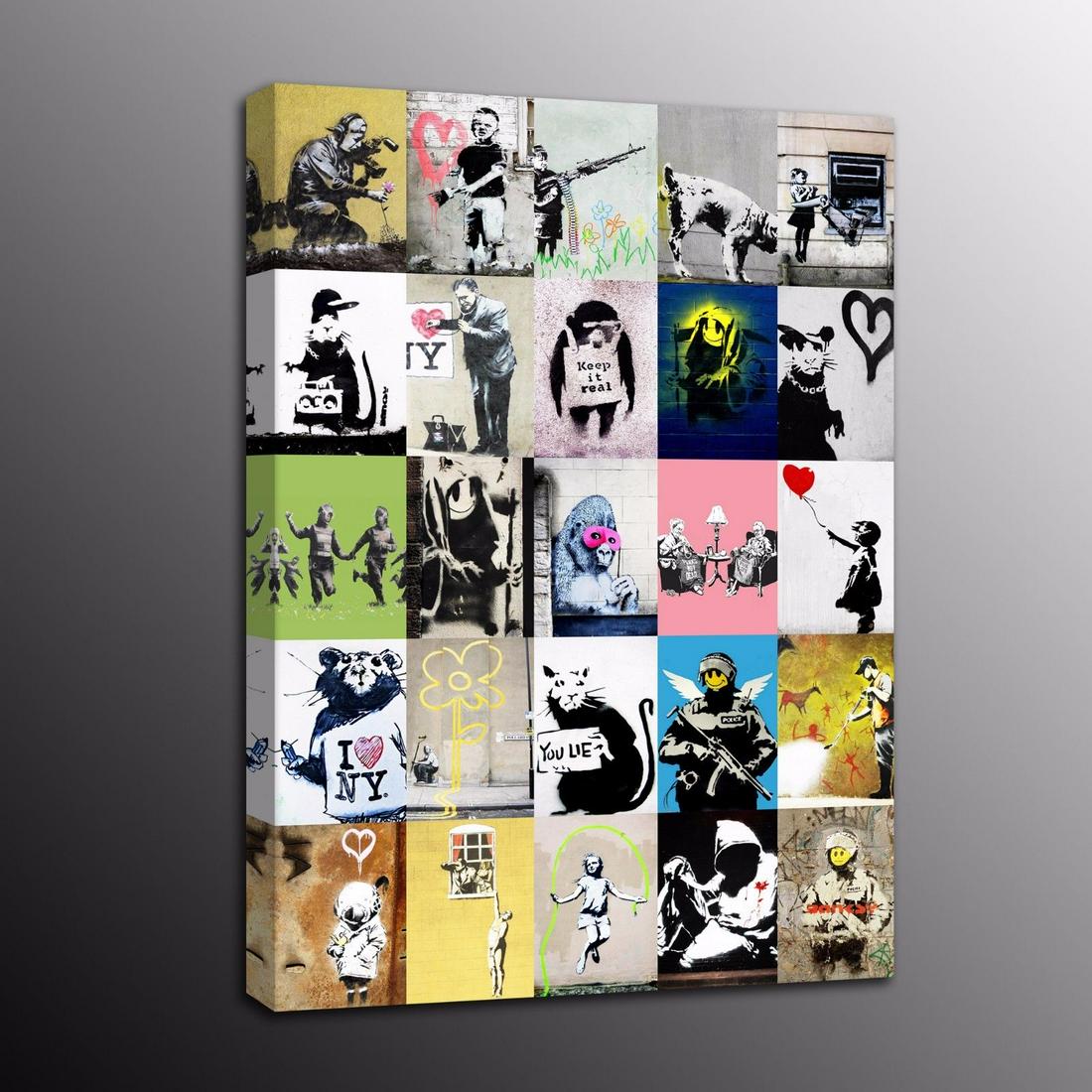 Banksy- CANVAS ART PRINT (1 of 1)