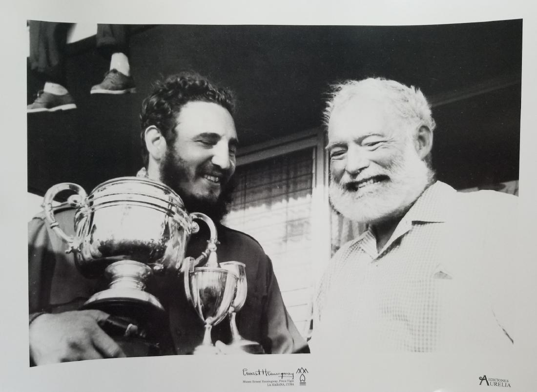 Fidel Castro & Ernest Hemingway, Habana Cuba 1960 (1 of 2)
