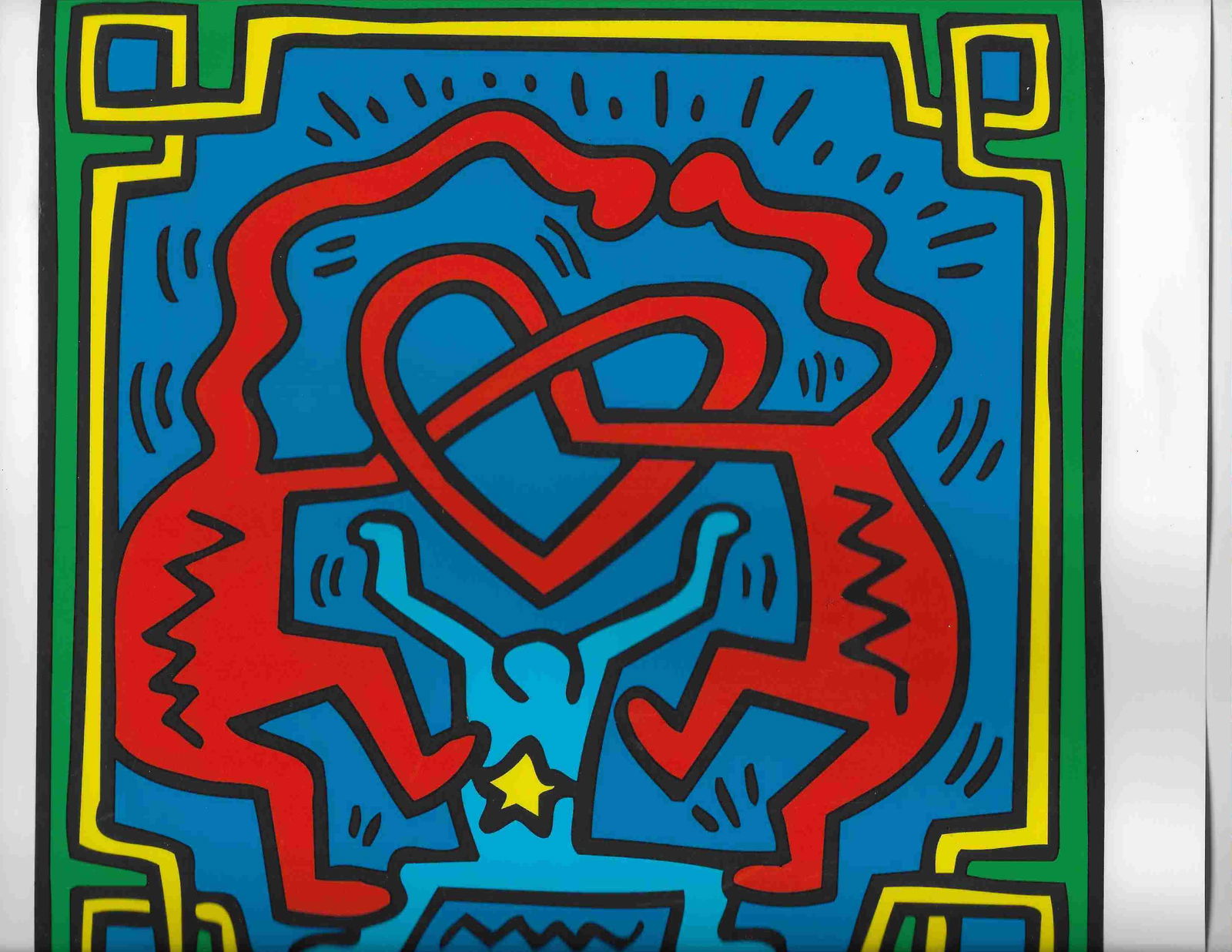 Keith Haring DRAWING ON PAPER SIGNED (1 of 1)