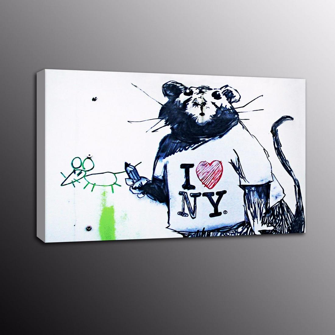 Banksy- CANVAS ART PRINT (1 of 1)