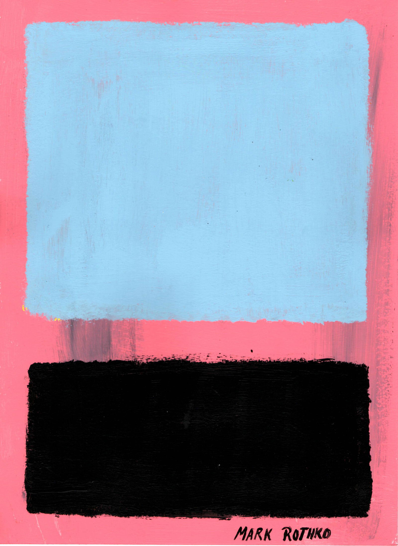 Mark Rothko Painting on Cardboard (1 of 2)