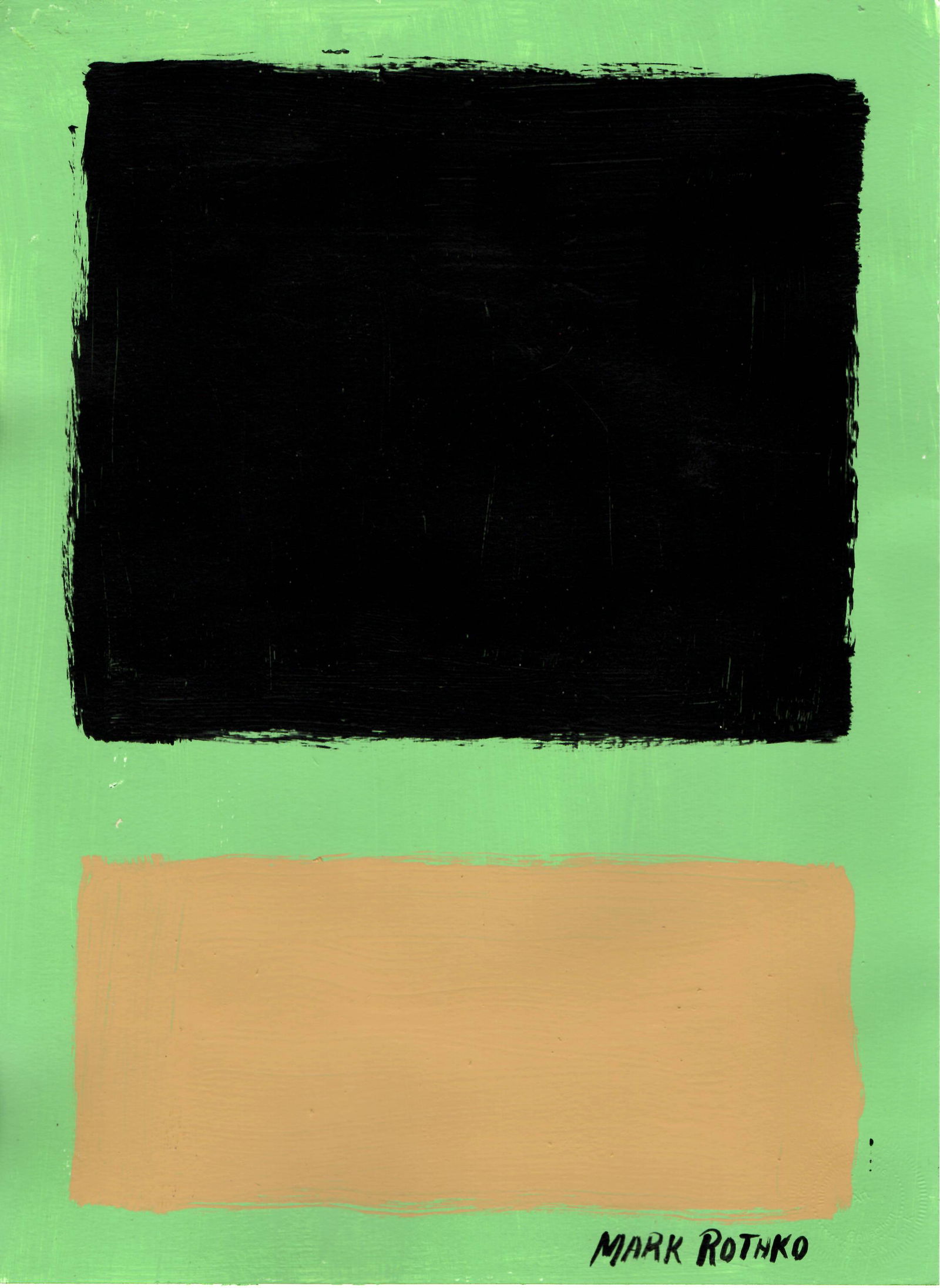 Mark Rothko Painting on Cardboard (1 of 2)