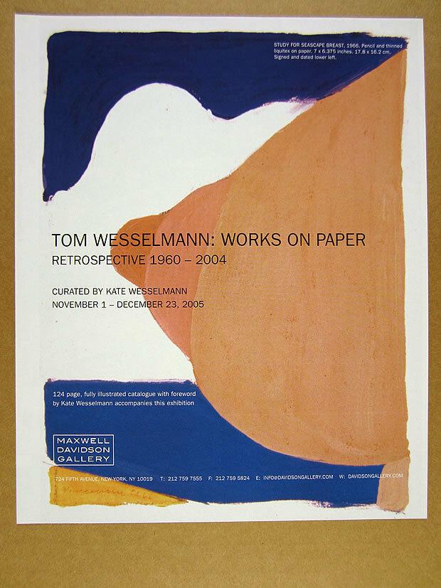 Tom Wesselmann (American, 1931-2004) (1 of 1)