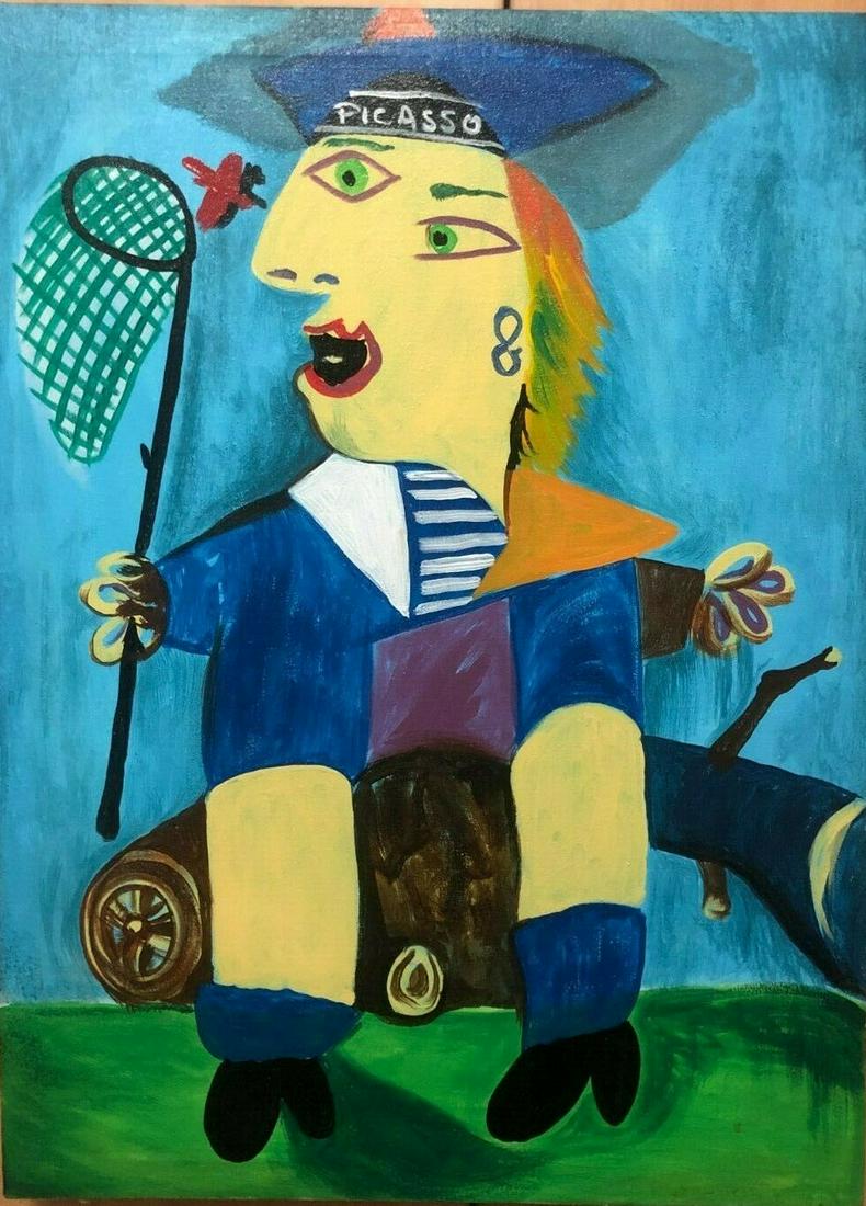 PABLO PICASSO  OIL PAINTING ON CANVAS (1 of 4)