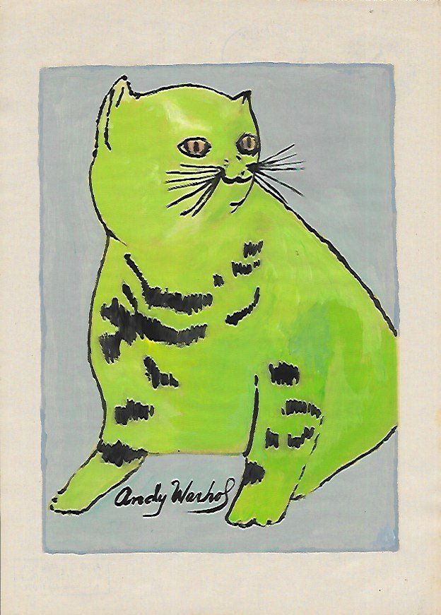 Andy Warhol Mixed Media on Paper signed (1 of 2)