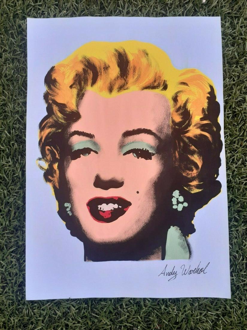 Andy Warhol Mixed Media on Paper signed (1 of 2)