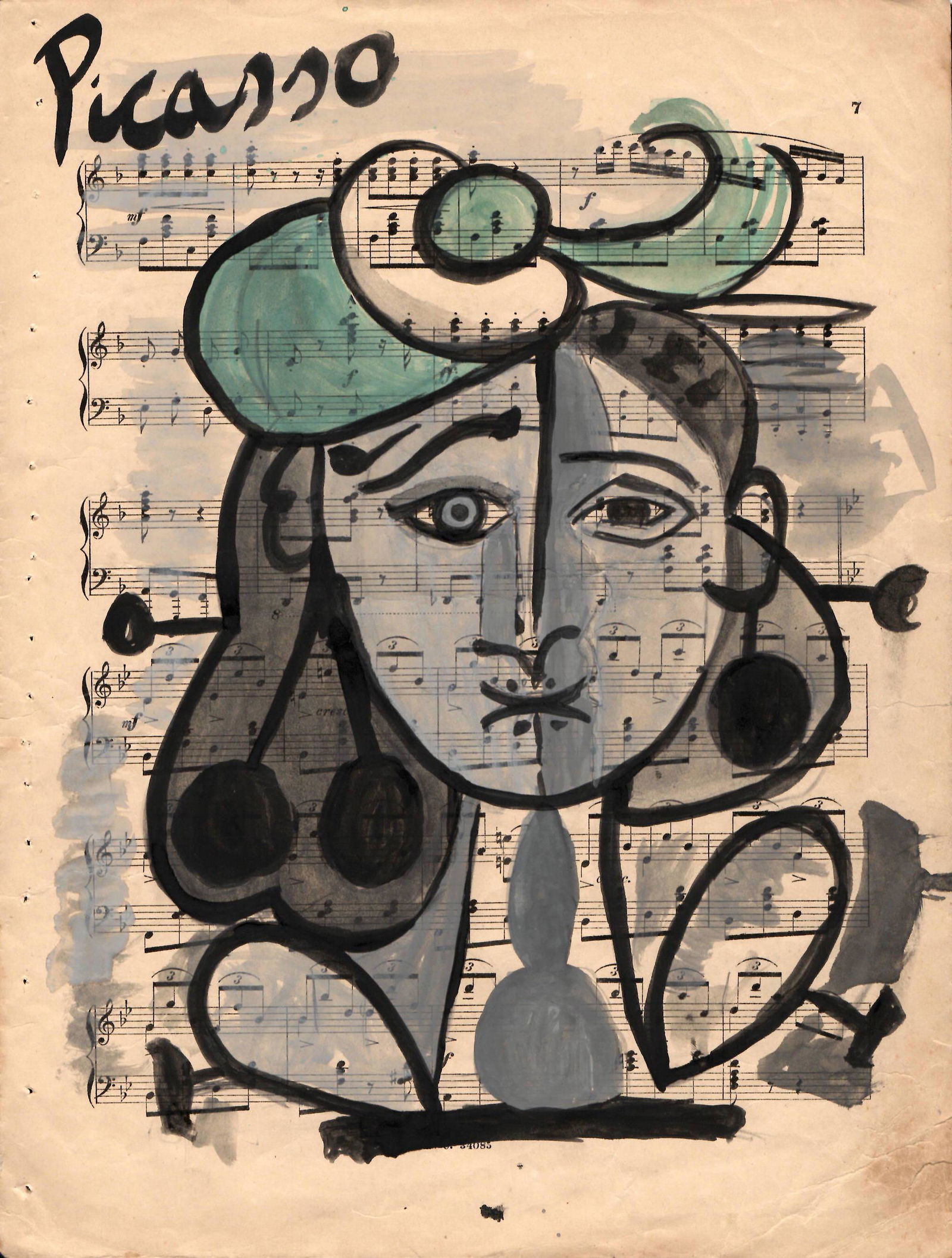 Pablo Picasso on Paper signed (1 of 2)