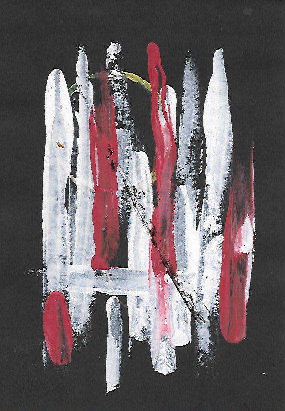 Original Abstract Geometric Expressionism Painting (1 of 2)