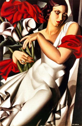 Tamara de Lempicka Oil Painting On Canvas: Tamara de Lempicka Oil Painting On Canvas . Unframed. Size: 24 x 36 . Provenance: NY Collector. NO documents or Authenticity. Sold as is.