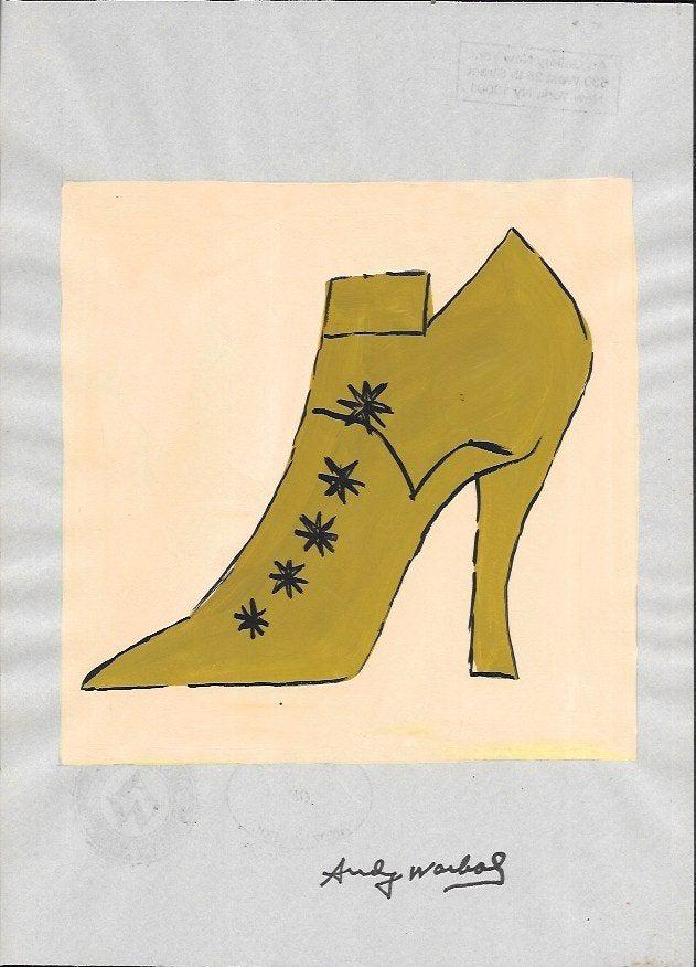 Andy Warhol DRAWING ON PAPER SIGNED AND SEALED (1 of 2)