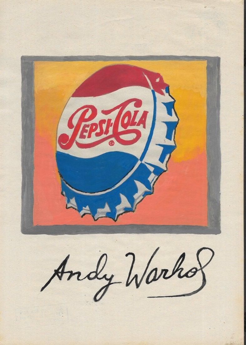 Andy Warhol DRAWING ON PAPER SIGNED (1 of 2)