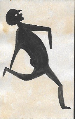 Bill Taylor Outsider Artist Painting on Postcard: Bill Taylor Outsider Artist Painting on Postcard Size: 6 x 4 inches. This work is being offered as-is, as in manner of or as after the artist. William -Bill- Traylor (April 1, 1853Â– October 23, 19