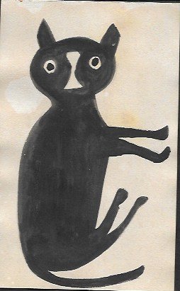 Bill Taylor Outsider Artist Painting on Postcard: Bill Taylor Outsider Artist Painting on Postcard Size: 6 x 4 inches. This work is being offered as-is, as in manner of or as after the artist. William -Bill- Traylor (April 1, 1853Â– October 23, 19