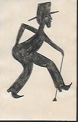 Bill Taylor Outsider Artist Painting on Postcard: Bill Taylor Outsider Artist Painting on Postcard Size: 6 x 4 inches. This work is being offered as-is, as in manner of or as after the artist. William -Bill- Traylor (April 1, 1853Â– October 23, 19