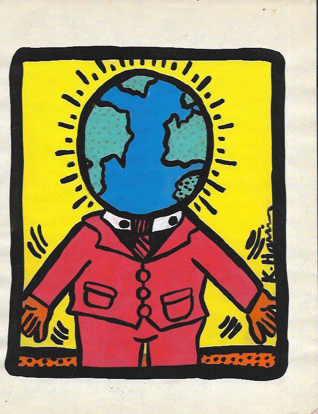 Keith Haring (American, 1958 -1990) - Mixed Media (1 of 2)