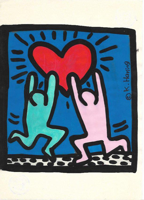 Keith Haring (American, 1958 -1990) - Mixed Media (1 of 2)